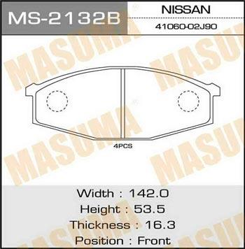 Masuma MS-2132 Brake shoe set MS2132: Buy near me in Poland at 2407.PL - Good price!