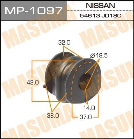 Masuma MP-1097 Втулка стабілізатора заднього MP1097: Приваблива ціна - Купити у Польщі на 2407.PL!