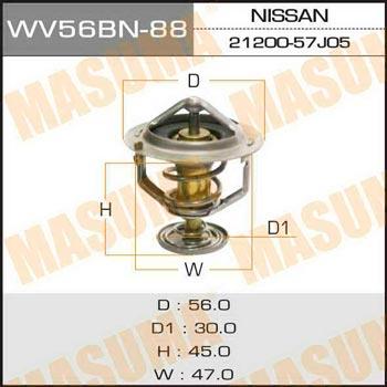 Masuma WV56BN-88 Thermostat, coolant WV56BN88: Buy near me in Poland at 2407.PL - Good price!