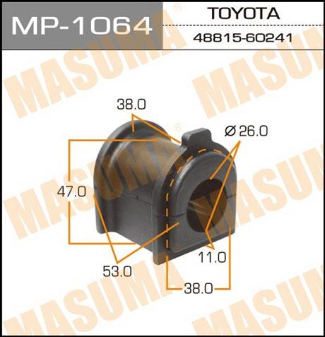 Masuma MP-1064 Втулка стабилизатора заднего MP1064: Отличная цена - Купить в Польше на 2407.PL!