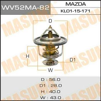Masuma WV52MA-82 Thermostat, coolant WV52MA82: Buy near me in Poland at 2407.PL - Good price!