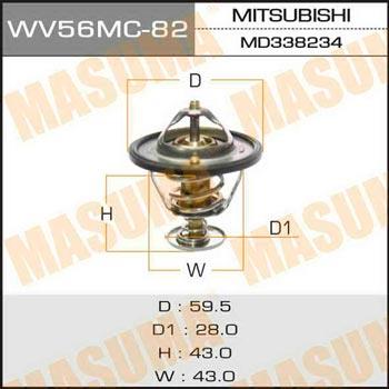 Masuma WV56MC-82 Thermostat, coolant WV56MC82: Buy near me in Poland at 2407.PL - Good price!