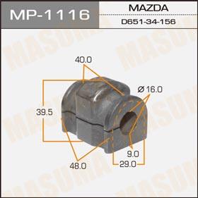 Masuma MP-1116 Втулка стабилизатора переднего MP1116: Отличная цена - Купить в Польше на 2407.PL!
