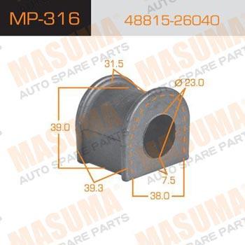 Masuma MP-316 Stabilisatorbuchse hinten MP316: Kaufen Sie zu einem guten Preis in Polen bei 2407.PL!