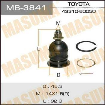 Masuma MB-3841 Ball joint MB3841: Buy near me in Poland at 2407.PL - Good price!