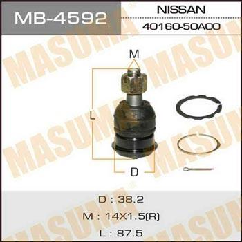 Masuma MB-4592 Ball joint MB4592: Buy near me in Poland at 2407.PL - Good price!