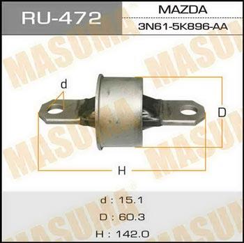 Masuma RU-472 Сайлентблок заднього поздовжнього важеля RU472: Приваблива ціна - Купити у Польщі на 2407.PL!