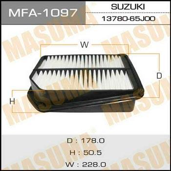 Masuma MFA-1097 Воздушный фильтр MFA1097: Отличная цена - Купить в Польше на 2407.PL!