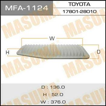 Masuma MFA-1124 Воздушный фильтр MFA1124: Отличная цена - Купить в Польше на 2407.PL!