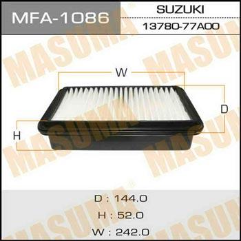 Masuma MFA-1086 Air filter MFA1086: Buy near me at 2407.PL in Poland at an Affordable price!