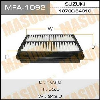 Masuma MFA-1092 Filtr powietrza MFA1092: Dobra cena w Polsce na 2407.PL - Kup Teraz!