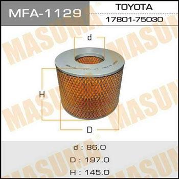 Masuma MFA-1129 Воздушный фильтр MFA1129: Купить в Польше - Отличная цена на 2407.PL!