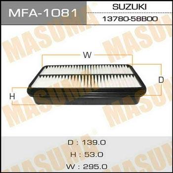 Masuma MFA-1081 Повітряний фільтр MFA1081: Купити у Польщі - Добра ціна на 2407.PL!