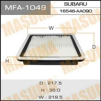 Masuma MFA-1049 Air filter MFA1049: Buy near me in Poland at 2407.PL - Good price!