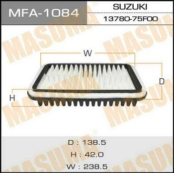 Masuma MFA-1084 Filtr powietrza MFA1084: Dobra cena w Polsce na 2407.PL - Kup Teraz!