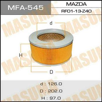 Masuma MFA-545 Воздушный фильтр MFA545: Отличная цена - Купить в Польше на 2407.PL!