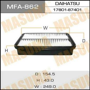 Masuma MFA-862 Filtr powietrza MFA862: Dobra cena w Polsce na 2407.PL - Kup Teraz!