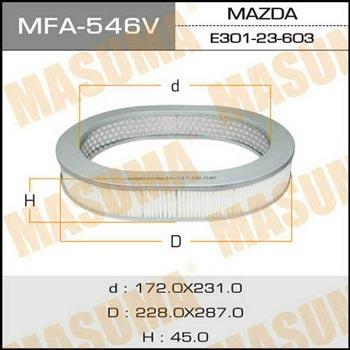Masuma MFA-546 Воздушный фильтр MFA546: Купить в Польше - Отличная цена на 2407.PL!