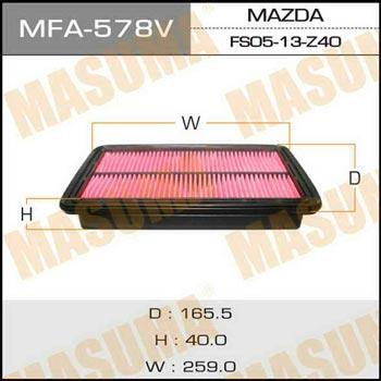 Masuma MFA-578 Air filter MFA578: Buy near me at 2407.PL in Poland at an Affordable price!
