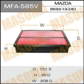 Masuma MFA-585 Воздушный фильтр MFA585: Отличная цена - Купить в Польше на 2407.PL!