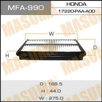 Masuma MFA-990 Filtr powietrza MFA990: Dobra cena w Polsce na 2407.PL - Kup Teraz!
