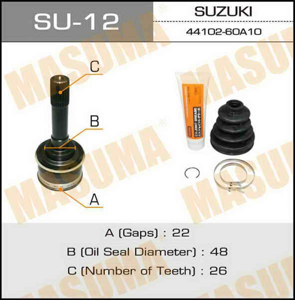 Masuma SU-12 Wellengelenk SU12: Kaufen Sie zu einem guten Preis in Polen bei 2407.PL!