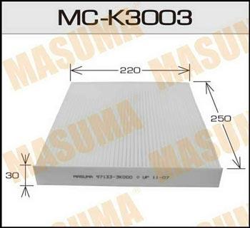 Masuma MC-K3003 Filter, interior air MCK3003: Buy near me in Poland at 2407.PL - Good price!