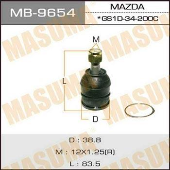 Masuma MB-9654 Опора кульова MB9654: Приваблива ціна - Купити у Польщі на 2407.PL!