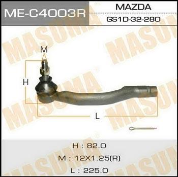 Masuma ME-C4003R Tie rod end right MEC4003R: Buy near me in Poland at 2407.PL - Good price!