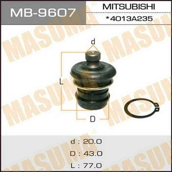 Masuma MB-9607 Sworzeń wahacza MB9607: Dobra cena w Polsce na 2407.PL - Kup Teraz!