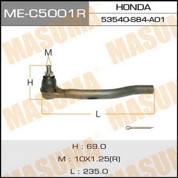Masuma ME-C5001R Наконечник рулевой тяги правый MEC5001R: Отличная цена - Купить в Польше на 2407.PL!