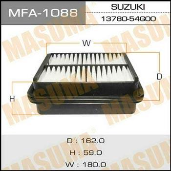 Masuma MFA-1088 Filtr powietrza MFA1088: Atrakcyjna cena w Polsce na 2407.PL - Zamów teraz!