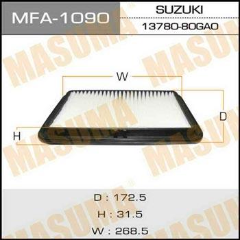 Masuma MFA-1090 Air filter MFA1090: Buy near me at 2407.PL in Poland at an Affordable price!