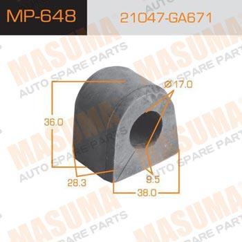 Masuma MP-648 Втулка стабилизатора заднего MP648: Купить в Польше - Отличная цена на 2407.PL!
