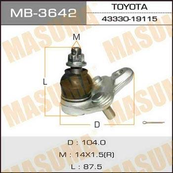 Masuma MB-3642 Опора шаровая MB3642: Купить в Польше - Отличная цена на 2407.PL!