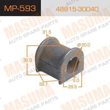 Masuma MP-593 Front stabilizer bush MP593: Buy near me at 2407.PL in Poland at an Affordable price!