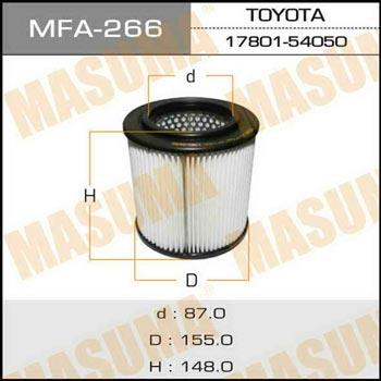 Masuma MFA-266 Filtr powietrza MFA266: Dobra cena w Polsce na 2407.PL - Kup Teraz!