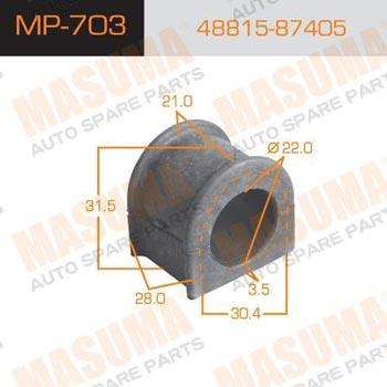 Masuma MP-703 Front stabilizer bush MP703: Buy near me in Poland at 2407.PL - Good price!