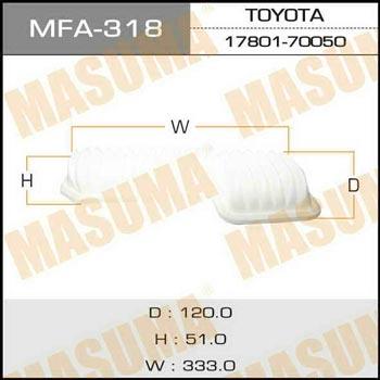 Masuma MFA-318 Воздушный фильтр MFA318: Отличная цена - Купить в Польше на 2407.PL!