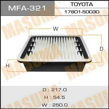 Masuma MFA-321 Filtr powietrza MFA321: Dobra cena w Polsce na 2407.PL - Kup Teraz!