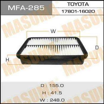 Masuma MFA-285 Filtr powietrza MFA285: Dobra cena w Polsce na 2407.PL - Kup Teraz!