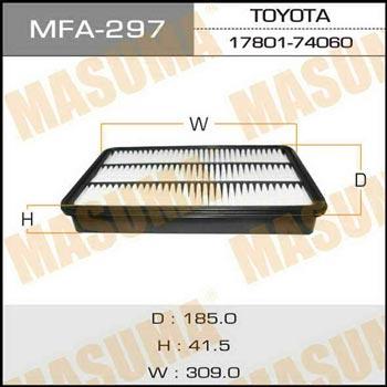 Masuma MFA-297 Luftfilter MFA297: Bestellen Sie in Polen zu einem guten Preis bei 2407.PL!