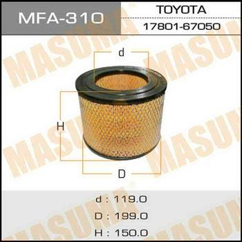 Masuma MFA-310 Воздушный фильтр MFA310: Отличная цена - Купить в Польше на 2407.PL!