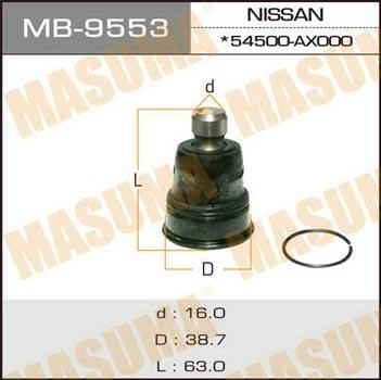 Masuma MB-9553 Опора шаровая MB9553: Отличная цена - Купить в Польше на 2407.PL!