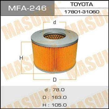 Masuma MFA-246 Air filter MFA246: Buy near me in Poland at 2407.PL - Good price!