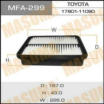 Masuma MFA-299 Filtr powietrza MFA299: Dobra cena w Polsce na 2407.PL - Kup Teraz!