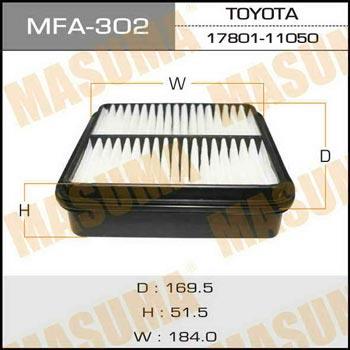 Masuma MFA-302 Filtr powietrza MFA302: Dobra cena w Polsce na 2407.PL - Kup Teraz!