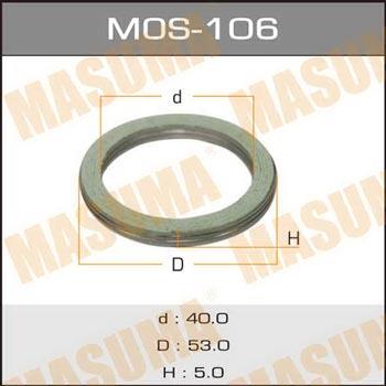 Masuma MOS-106 Pierścień uszczelniający układu wydechowego MOS106: Dobra cena w Polsce na 2407.PL - Kup Teraz!