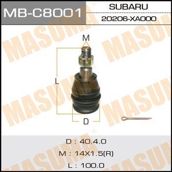 Masuma MB-C8001 Опора шаровая MBC8001: Отличная цена - Купить в Польше на 2407.PL!