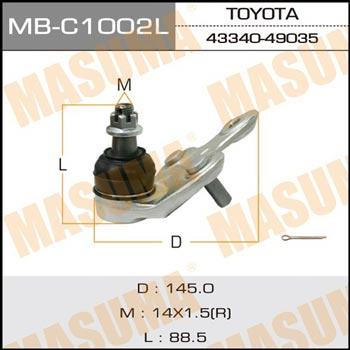 Masuma MB-C1002L Ball joint MBC1002L: Buy near me in Poland at 2407.PL - Good price!